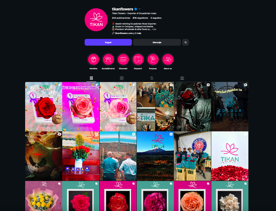 Perfil de Tikan Flowers